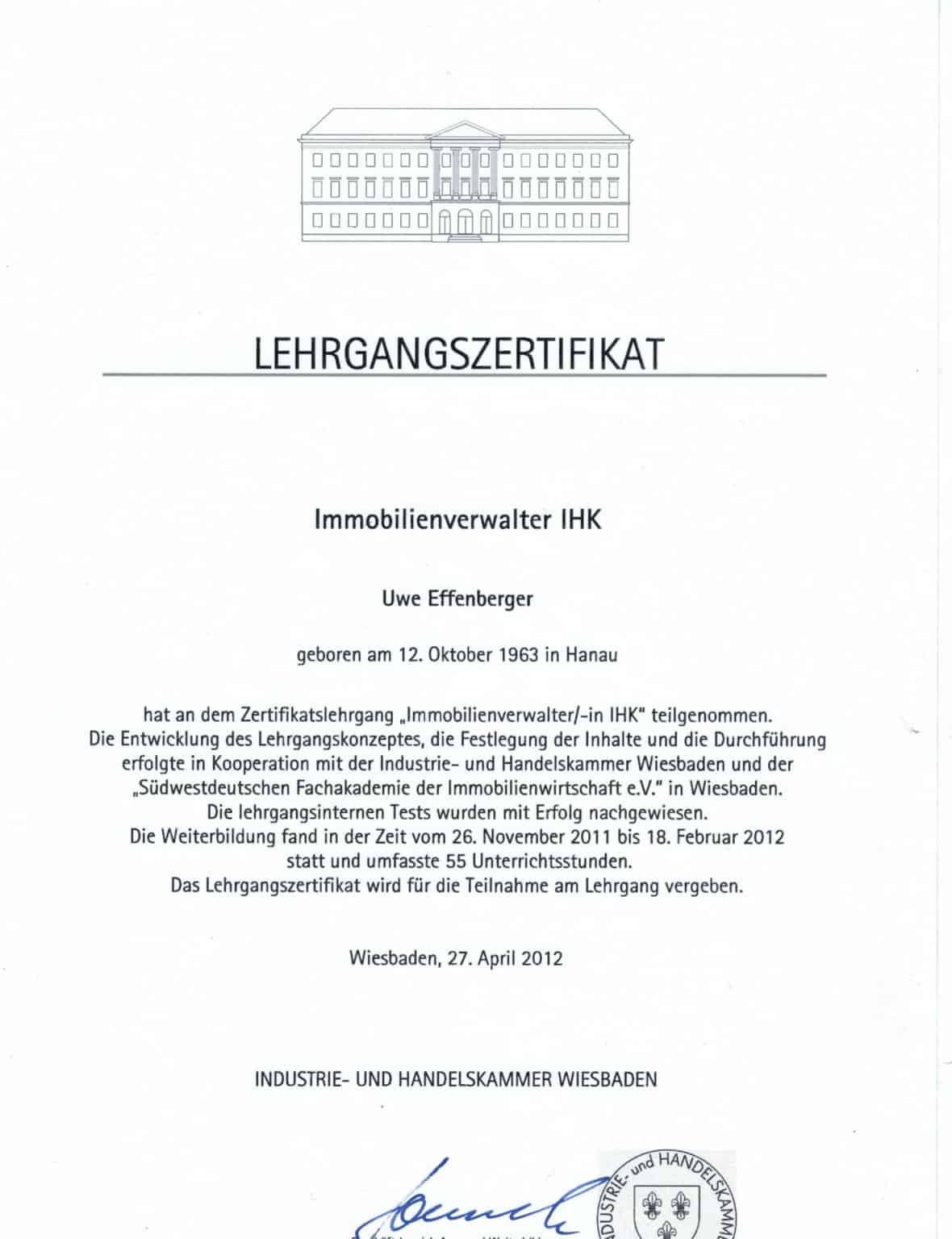 Immobilienverwalter IHK