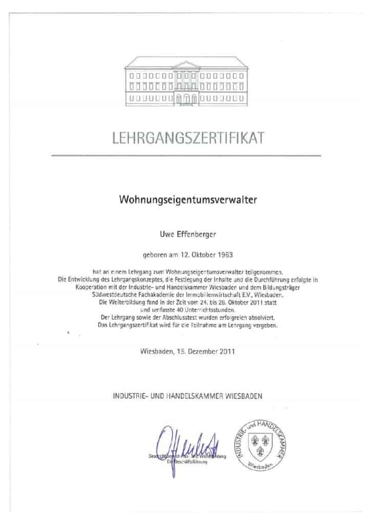 WEG-Verwalter (IHK)